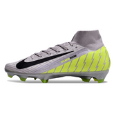 Chuteira Campo Nike Air Zoom Mercurial Superfly 10 Elite FG Cinza e Verde